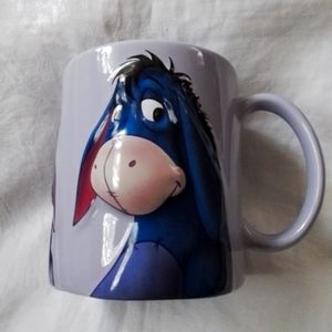 DISNEY Store Eeyore 3D Coffee Mug, purple and blue, 12 oz